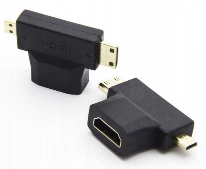 Uniwersalny adapter przejściówka HDMI MINI MICRO 2 SZTUKI