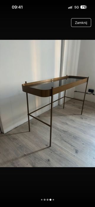 Stolik konsola Black & Gold
