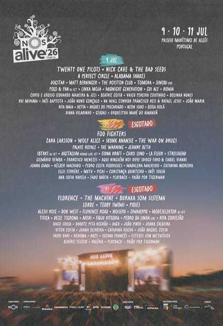 Bilhetes NOS Alive