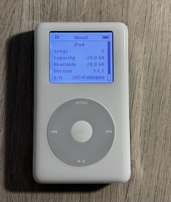Apple iPod Photo 4 Gen 32GB CF Mod / Новий АКБ / Оригінальний кабель