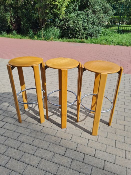 Krzesło drewniane REY 3300 proj.Bruno Rey / Kusch+Co  mid-century