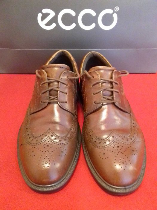 ECCO slip-on skórzana podeszwa czarne