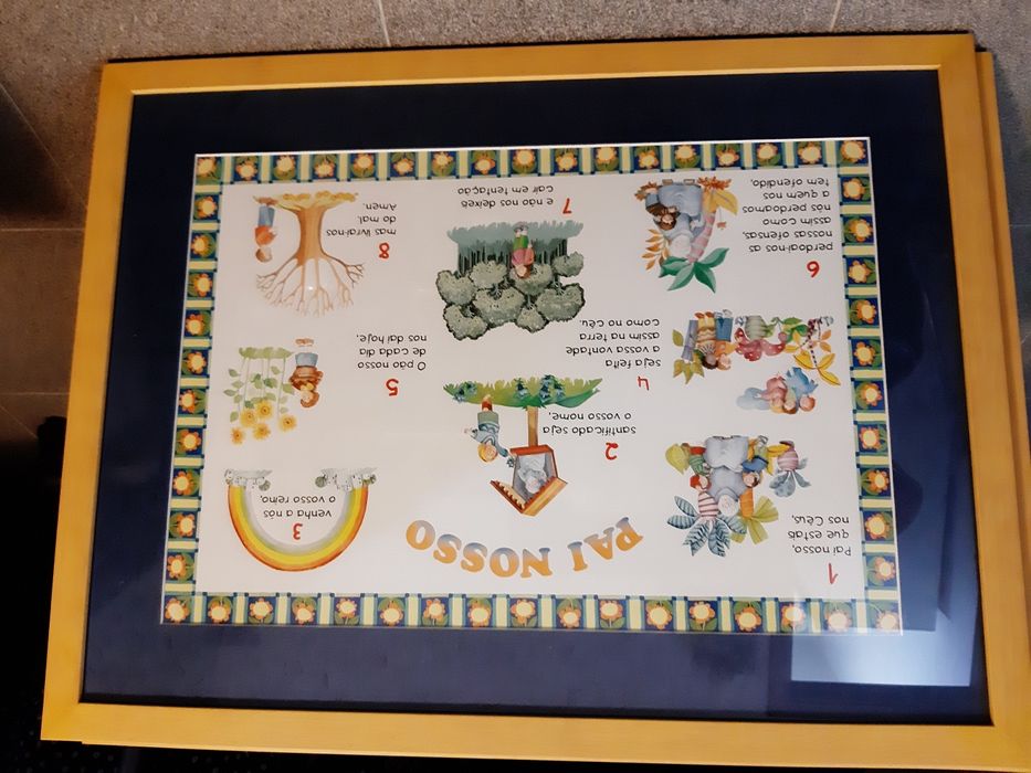 Quadros infantis com orações