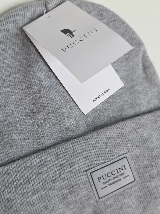 Szara Czapka Puccini Zimowa Beanie