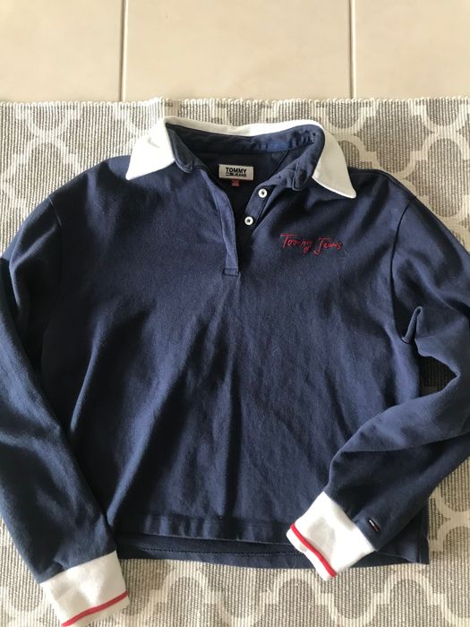 Tommy Hilfiger bluza xs granat kolnierzyk