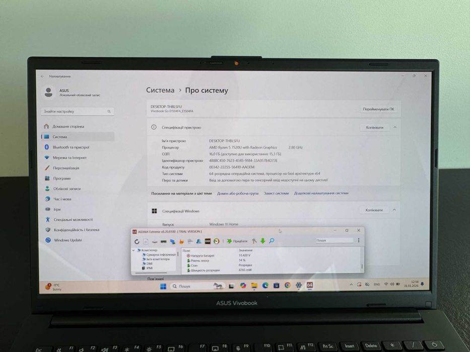 ASUS Vivobook Go 15 E1504FA (E1504FA-L1367W) OLED