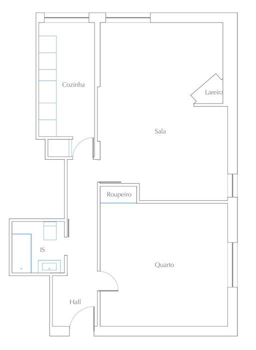 Apartamento T1 para arrendar