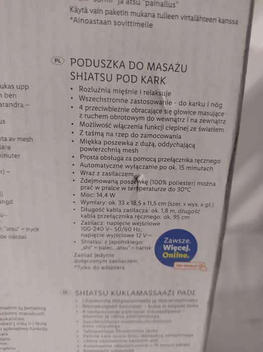 Poduszka Do Masażu Karku SilverCrest