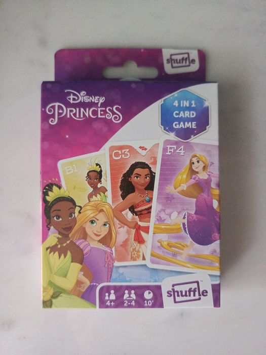 Cartamundi Disney Księżniczki karty 4 w 1 dla dzieci