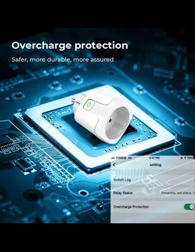 Tomada inteligente WiFi - Com medição de consumo de energia