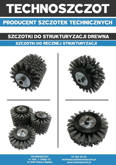 Szczotka do strukturyzacji postarzania drewna desek tarasu