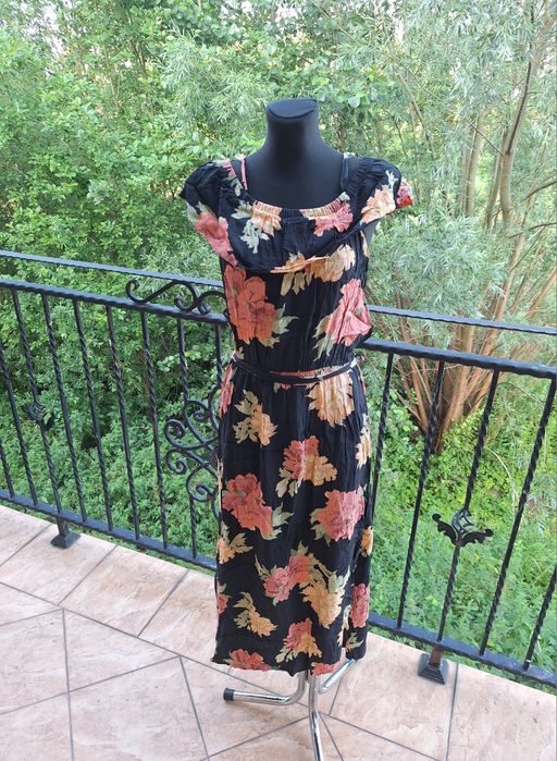 Długa sukienka maxi 100 % wiskoza F&F rozmiar XL 42