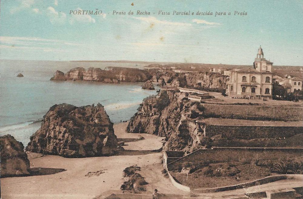Postal ilustrado antigo -  PORTIMÃO - Praia da Rocha