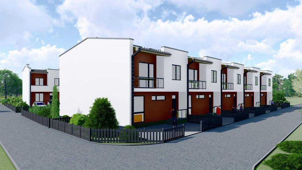 655$ за м2 Продаж таунхаусів БЕЗ КОМІСІЇ в Оброшине по вулиці Південна