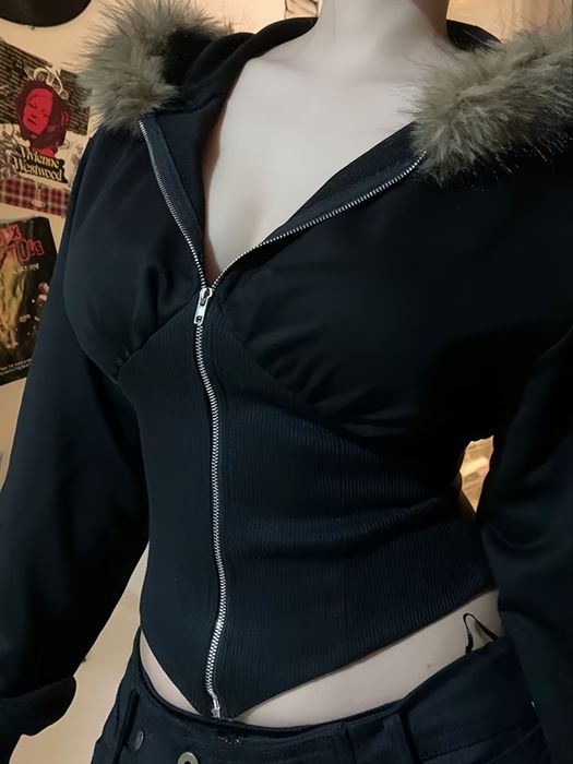 y2k archive indisleaze zip hoodie
