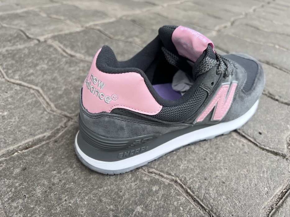 Жіночі New Balance 574 grey-pink, сіро-рожеві