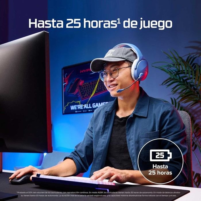 HyperX Cloud Jet Gaming Headset, sem fios, dupla conexão