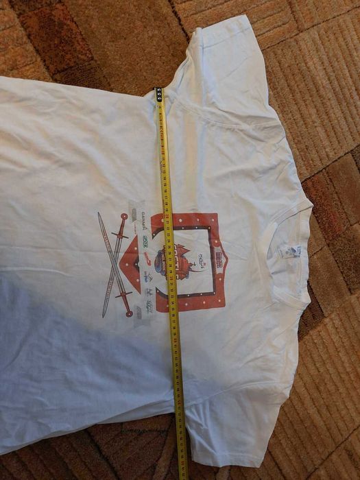 Biały T-shirt bawełniany koszulka Triathlon Malbork Finisher JHK XL