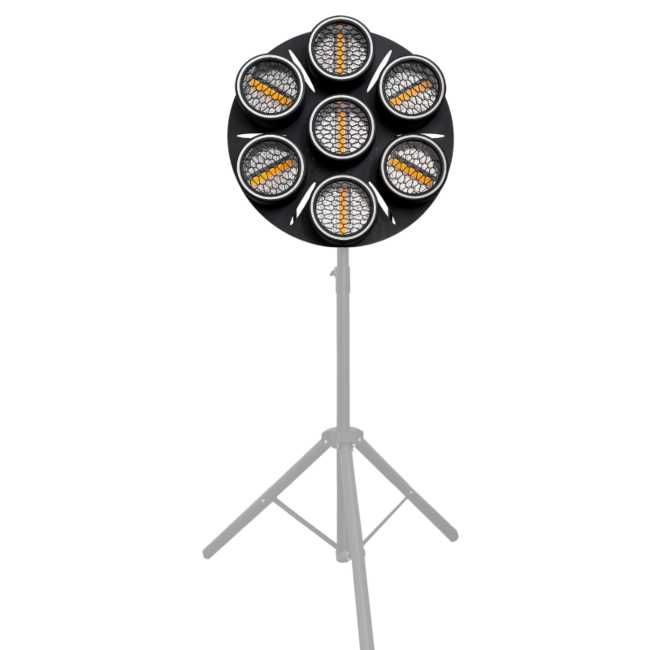 EVOLIGHTS LUMEN 7 RING 7x30W WW 224x0,5W/31x0,2W lampa sceniczna retro
