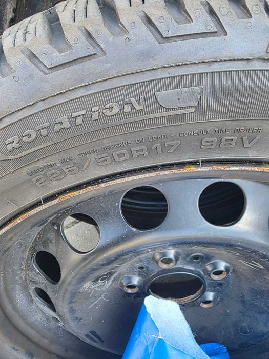 225/50R17 98V 2022r Opony Zimowe Zima FULDA Kontrol + felgi stalowe