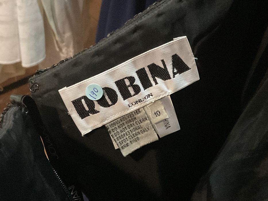 Vestido de noite trabalhado preto t.10