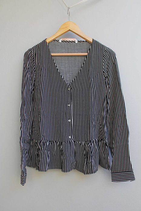 Camisa Zara riscas como nova