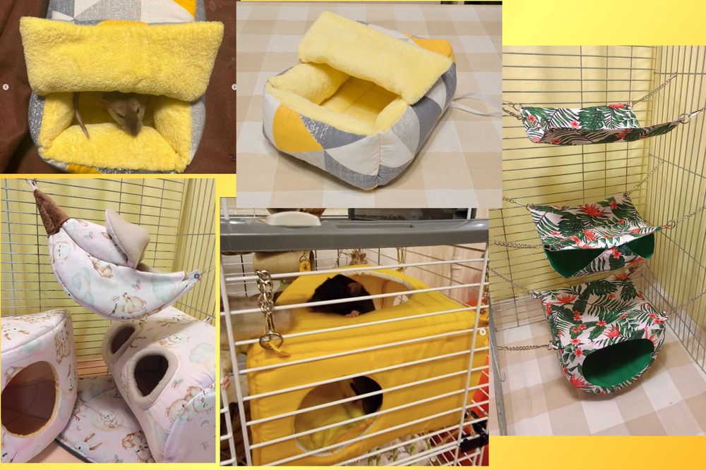 гамак, домик, туннель для крыс, морской свинки, дегу, грызунов.