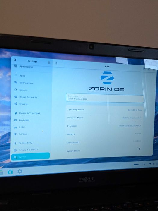 Dell Inspiron | Intel Core i5 | 8 GB RAM | Szybki SSD 240 GB