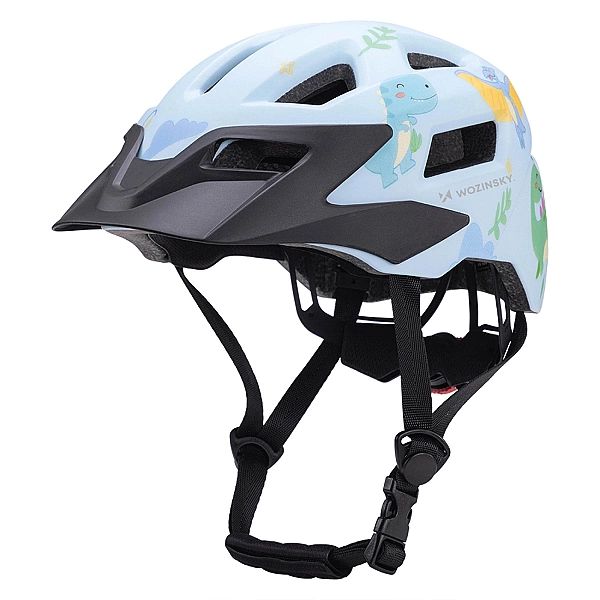 Kask rowerowy dziecięcy MTB Wozinsky z odpinanym daszkiem XS - jasnoni