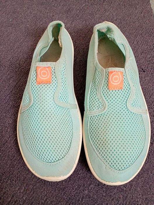 Аква-обувь 120 - Светло-бирюзовая subea decathlon размер 36/37