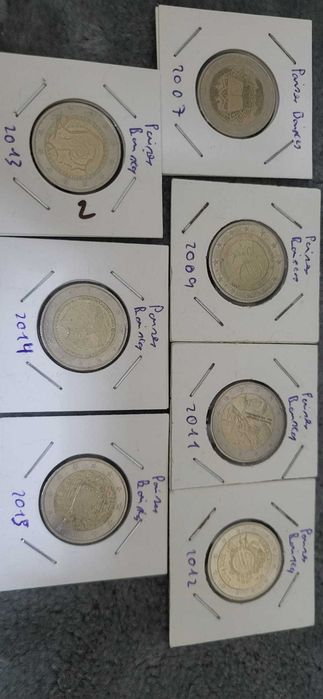 Moedas Comemorativas Euro-Itália/Paises Baix/Grécia/Irlanda/Luxemburgo