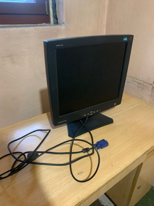Monitor czarny gateway fpd1730 komputer