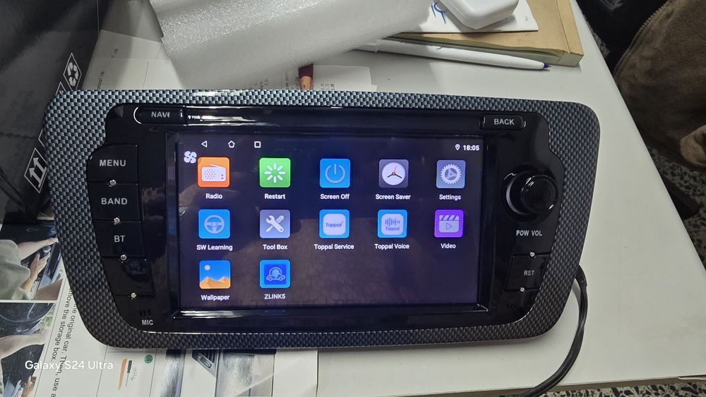 Rádio Seat Ibiza 6J Android 14 com GPS (Novo)