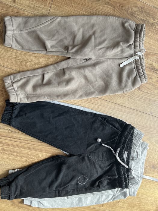 Zestaw spodnie 4 szt oceplane i dresowe 80/86