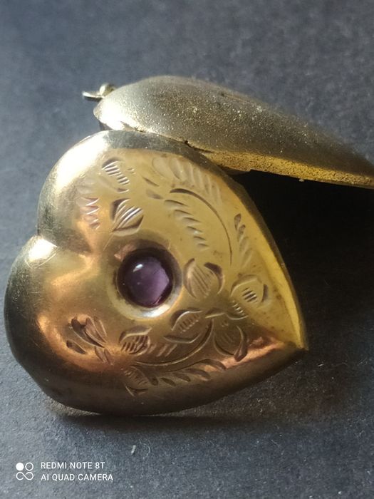 Срібний локет підвіска кулон