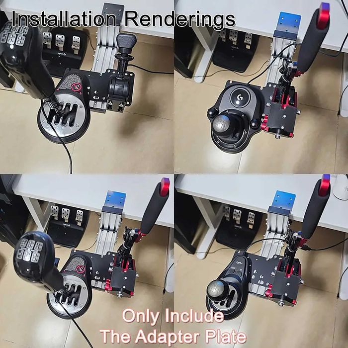 Універсальна монтажна плита для ігрового ручного гальма та шифтерів