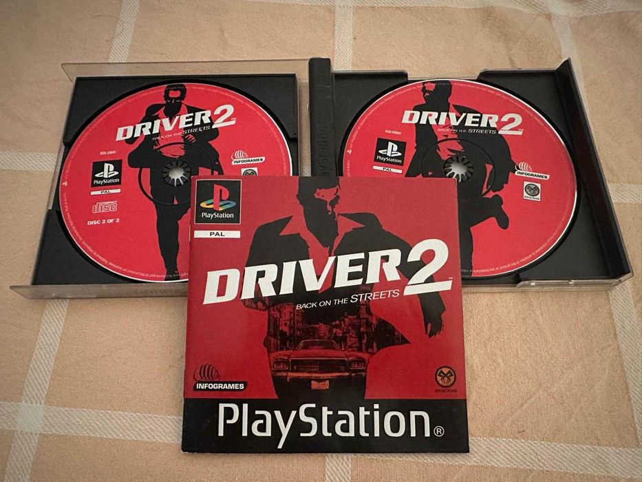 Driver 2 Back on the Streets PS1 2 Discs PT CIB