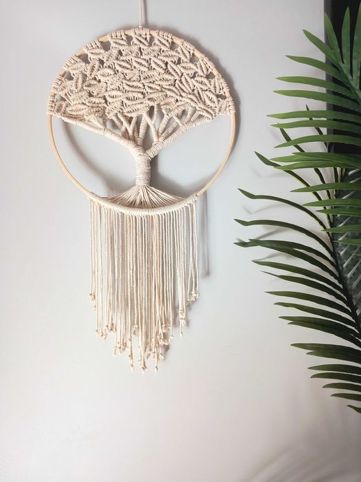 Árvore da Vida 3D em macramé