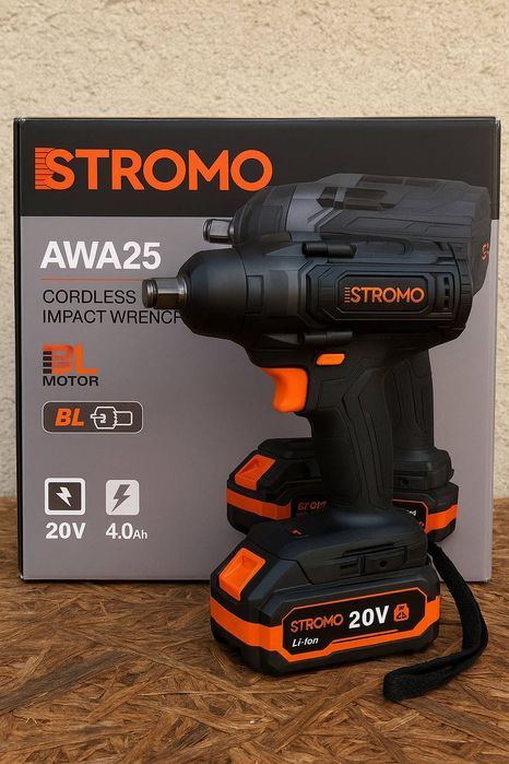 Гайковерт акумуляторний Stromo 680Hм АWA25 (1акб/4амп/ЗП)