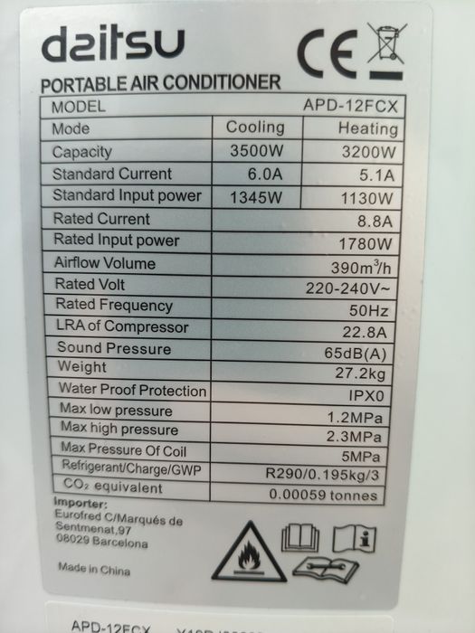 Ar Condicionado portátil inverter.