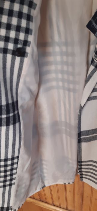 Płaszcz krata H&M wełna