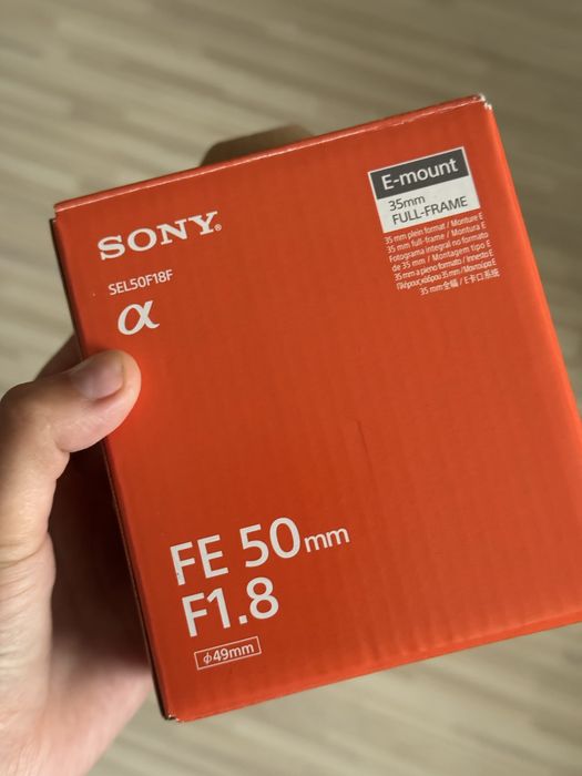 Обєктив Sony FE 50mm F1.8