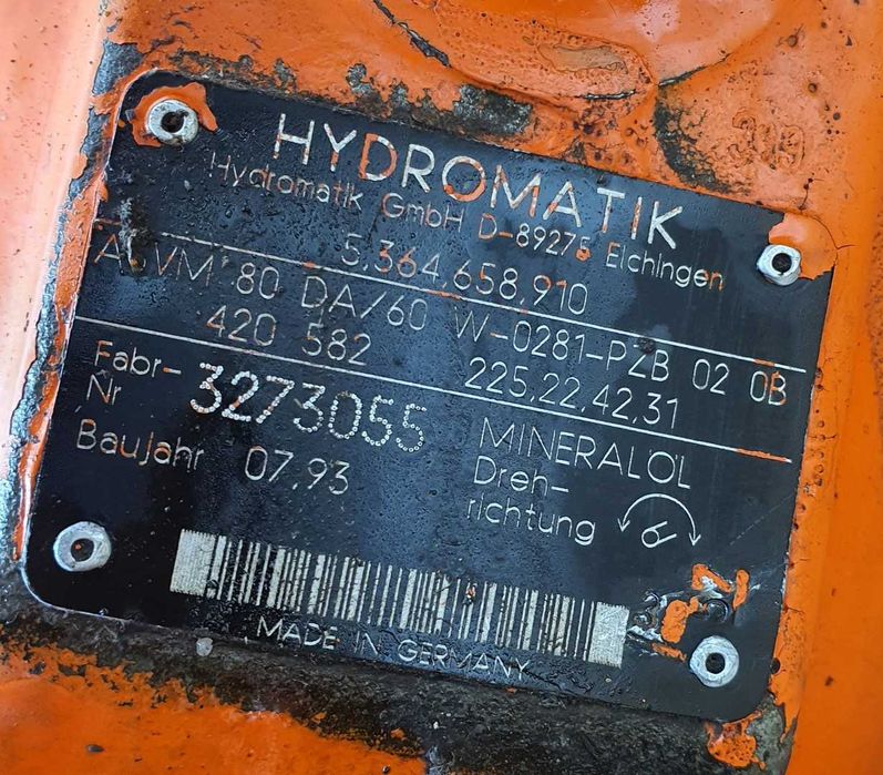 Silnik jazdy hydromotor hydromatik A6VM80DA ładowarka Schaeff SKL 831