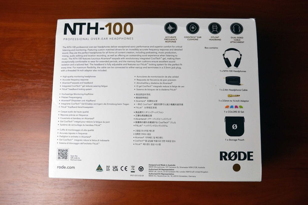Профессиональные Наушники Rode NTH-100 Новые Оригинал