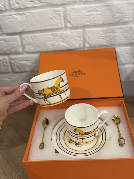 Набори посуду для чаю кави hermes mosaïque чайний кофейний набір