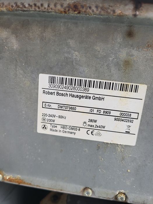 Exaustor bosch chaminé dwt073650