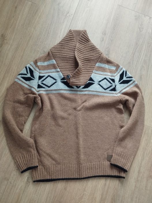 Sweter unisex męski damski M z domieszką wełny