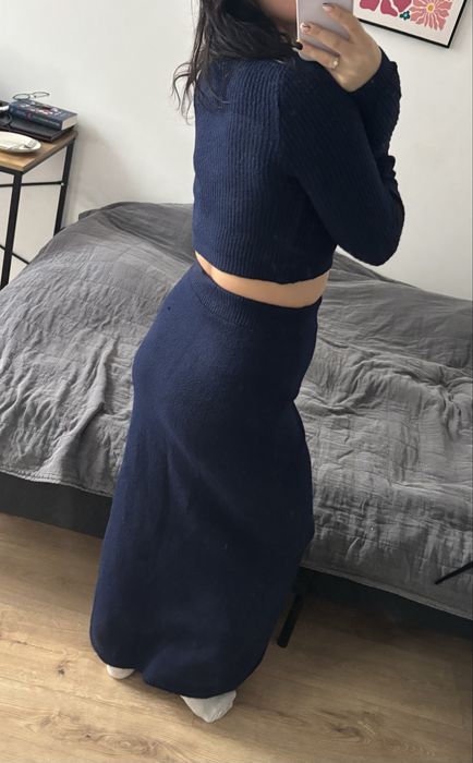 Komplet spodnica dluga i sweter