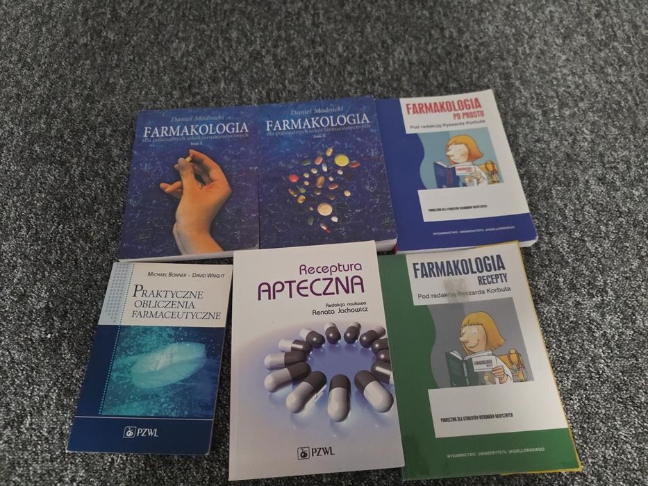 Książki technik farmaceutyczny – Modnicki, Jachowicz, Korbut – komplet
