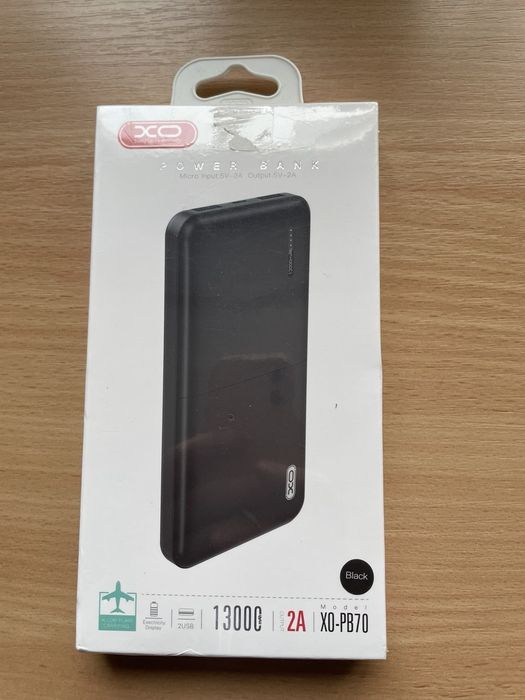Повербанк  Power bank XO PB70 13000mAh , чорний